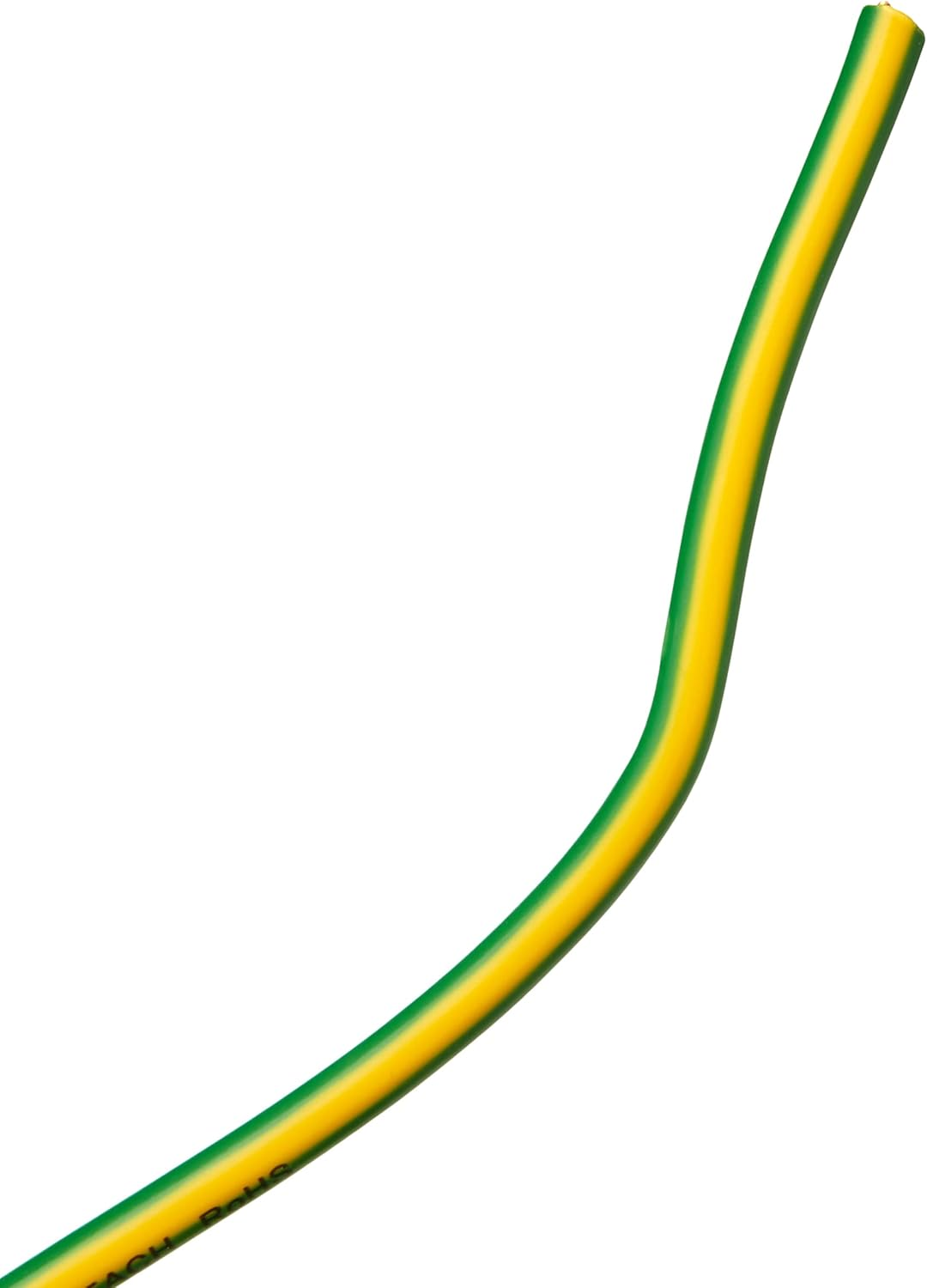 Merriway BH01518 Single Core round Earth Cable, 6491X 6.0Mm Yellow & Green, 5 Metres (16.5 Feet) image number 2