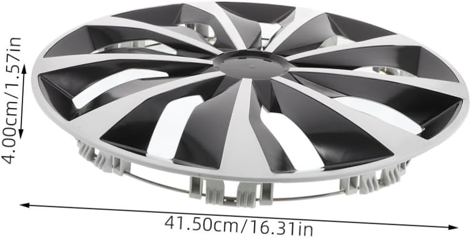 TOPPERFUN Car Wheel Cover Replacement Hubcap Decorative Tire Covers Front Wheel Hubcap Replacement for Car Rim image number 2