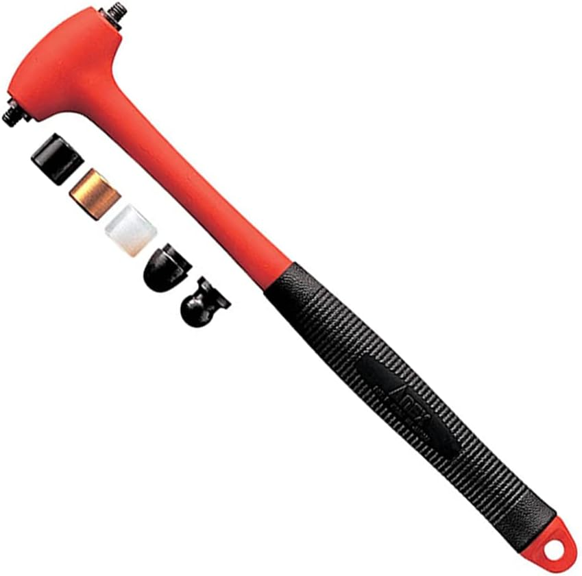ANEX No. 9013 Mini Hammer, Head Replacement Type, Includes 5 Dedicated Heads, 9.6 Inches (245 Mm) image number 1