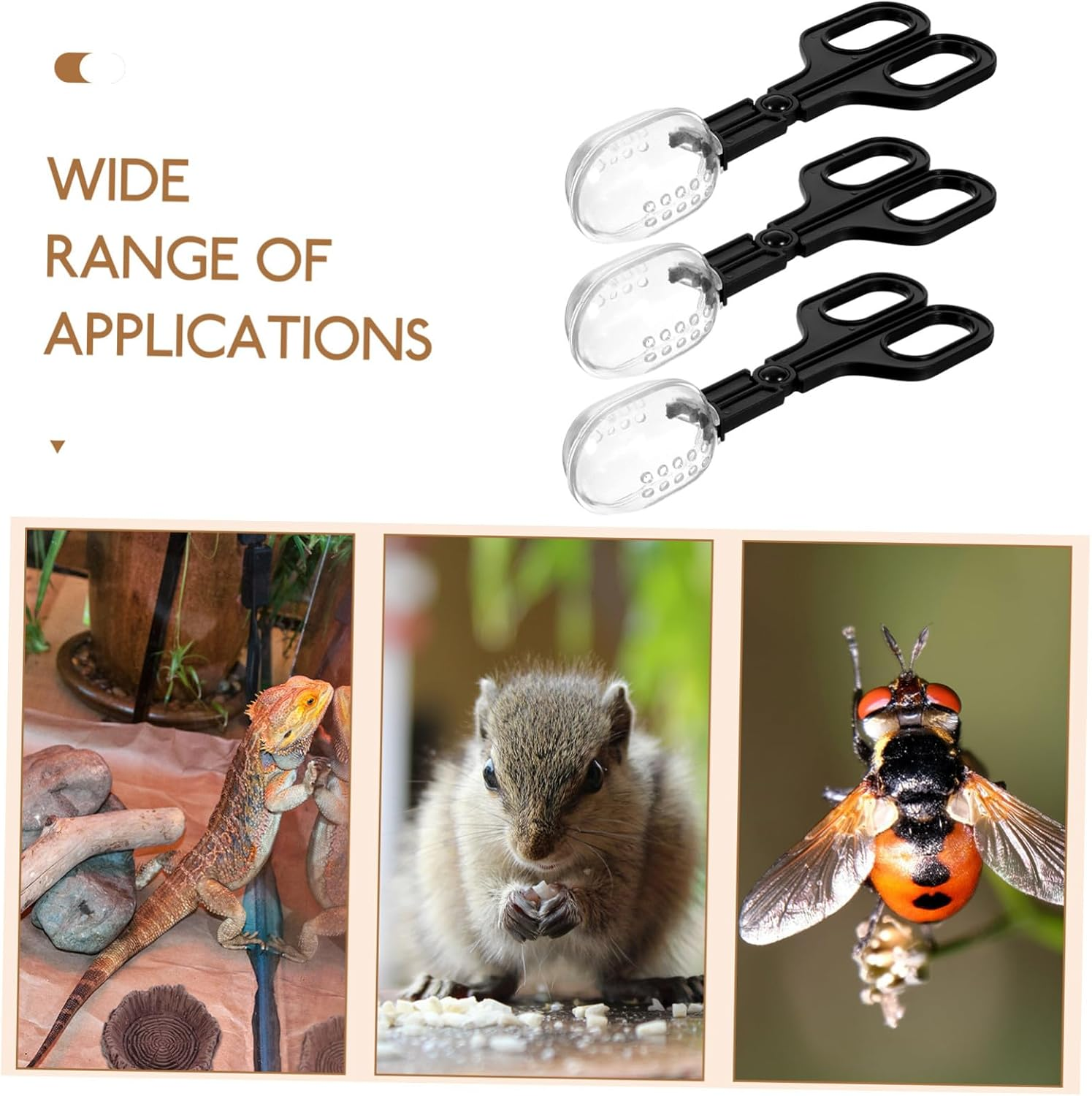 Toddmomy 3Pcs Small Plastic Poop Scoop for Hamsters with Scissor Handles Lightweight Pet Waste Picker for Small Animals Design for Efficient Cage Cleaning and Scissor Practice image number 2