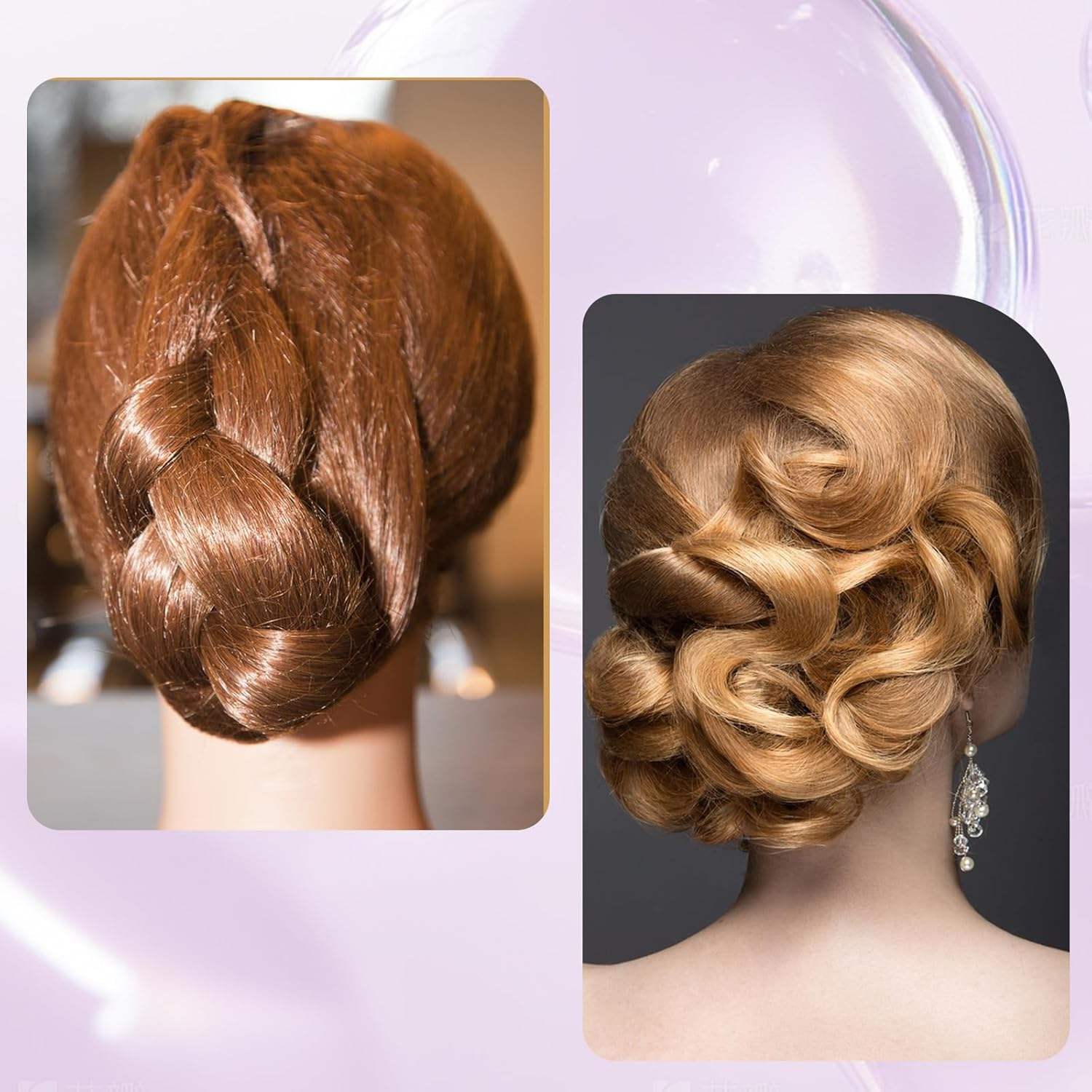 Piriuuo Pack of 30 Hair Nets Bun Invisible Hair Nets Elastic Hair Nets Reusable Fine Mesh Ballet Bun Hair Net Nylon Hair Nets for Nurses, Dancers, Flight Attendants