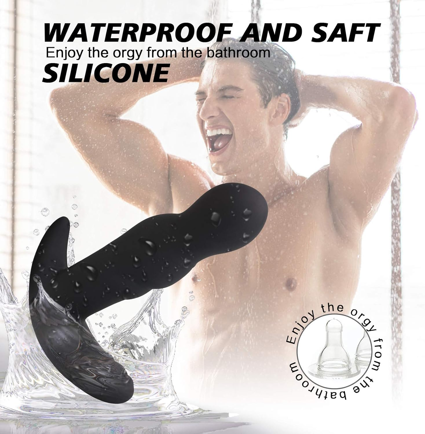 360&deg;Rotating Anal Vibrator Prostate Massager,Anal Butt Plug with Ergonomic Design and 30 Powerful Stimulation Patterns for Beginner&Advanced Player,Anal Sex Toys for Men,Women and Couples image number 1