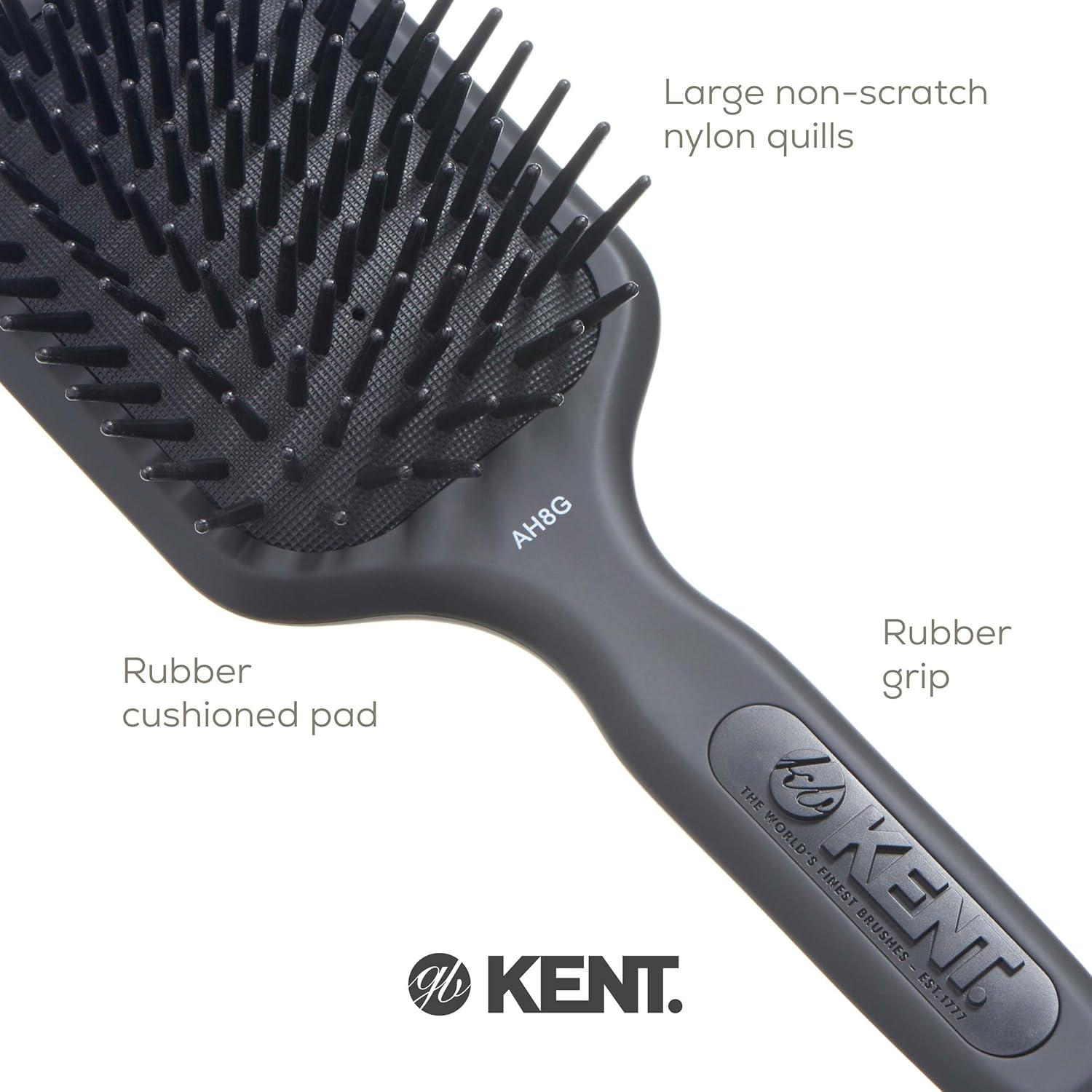 Kent Medium Paddle Brush with Large Quills image number 5