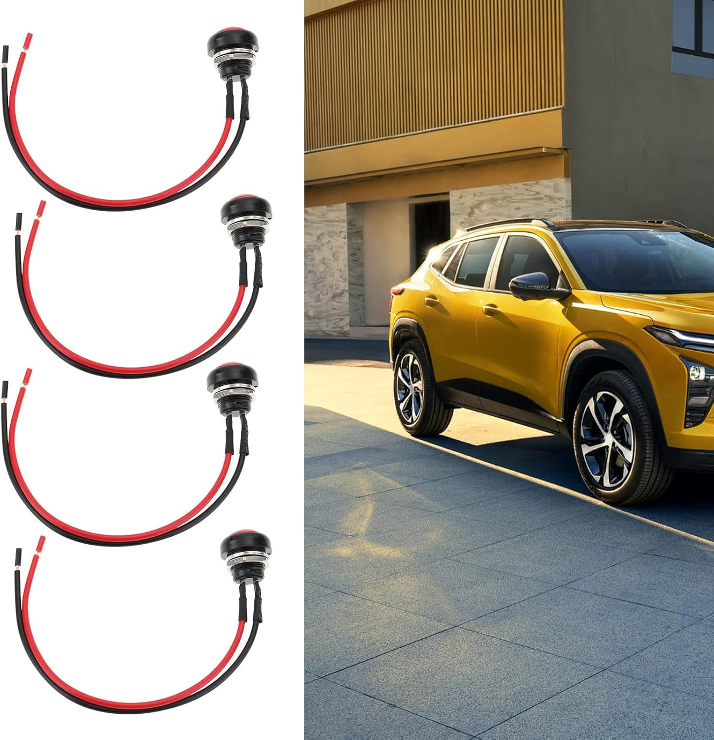 OTOTEC 4Pcs 12Mm 1/2" Mounting Hole Mini round Waterproof Momentary Push Button Switch on off PBS-33B 3A/125V AC 2 Pin image number 3