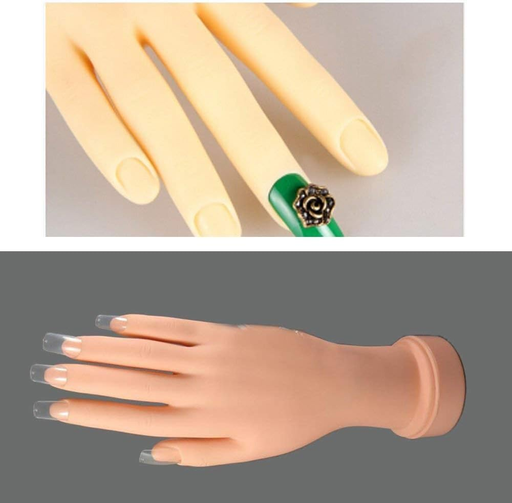 Pro Hand Rubber Flexible Nail Manicure Practice for Learning and Exhibition image number 4