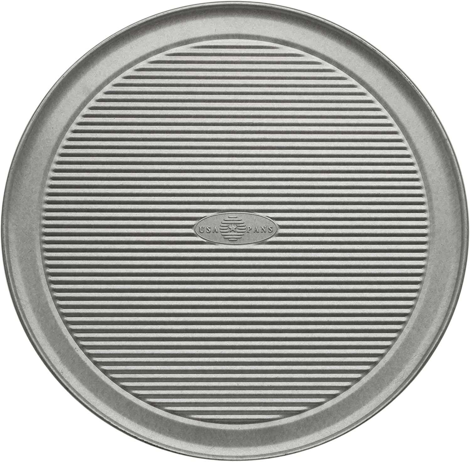 USA PAN 1090PZ Bakeware Aluminized Steel Pizza Pan, 12-Inch, Grey image number 3