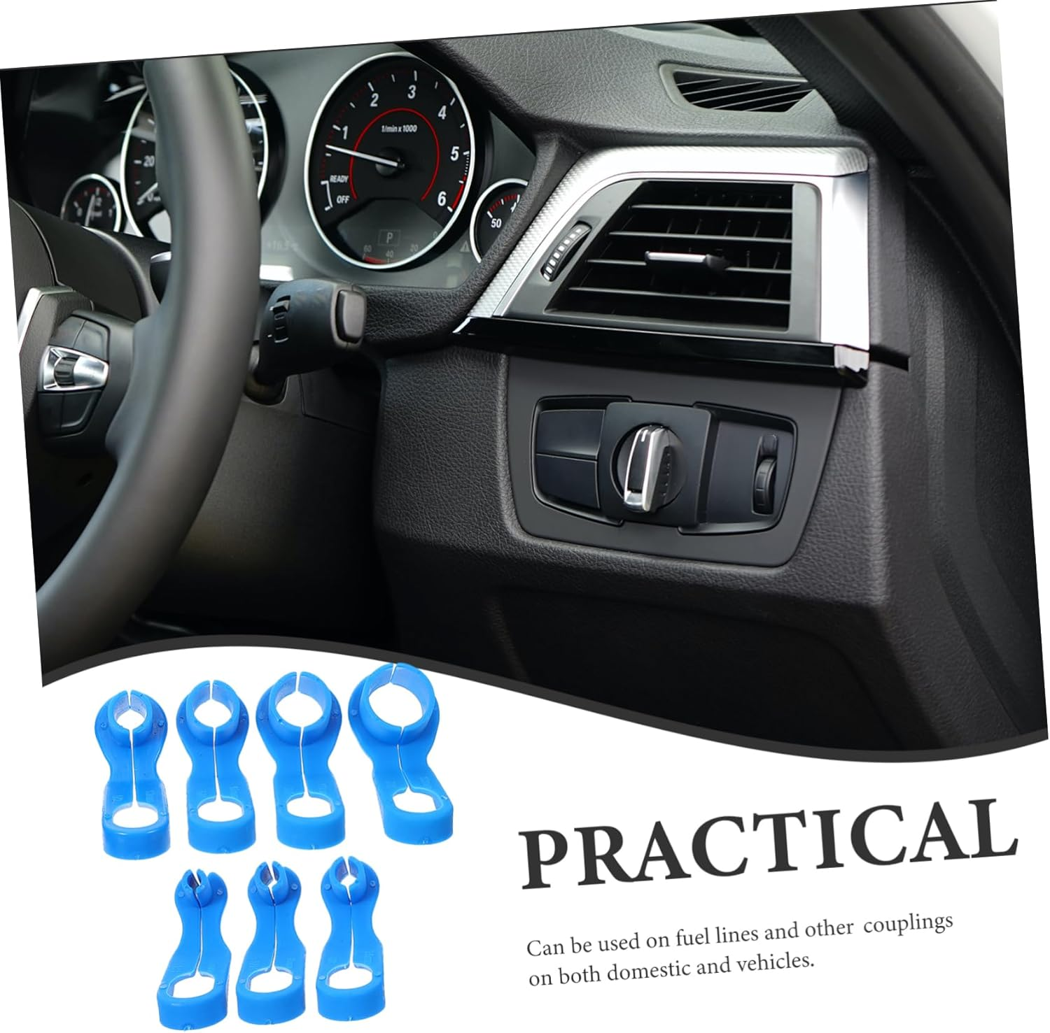 CHILDWEET 7Pcs Fuel Line Disconnect Tool Set Air Conditioning and Transmission Line Removers for Automotive Engine Repair and Ac Maintenance image number 1