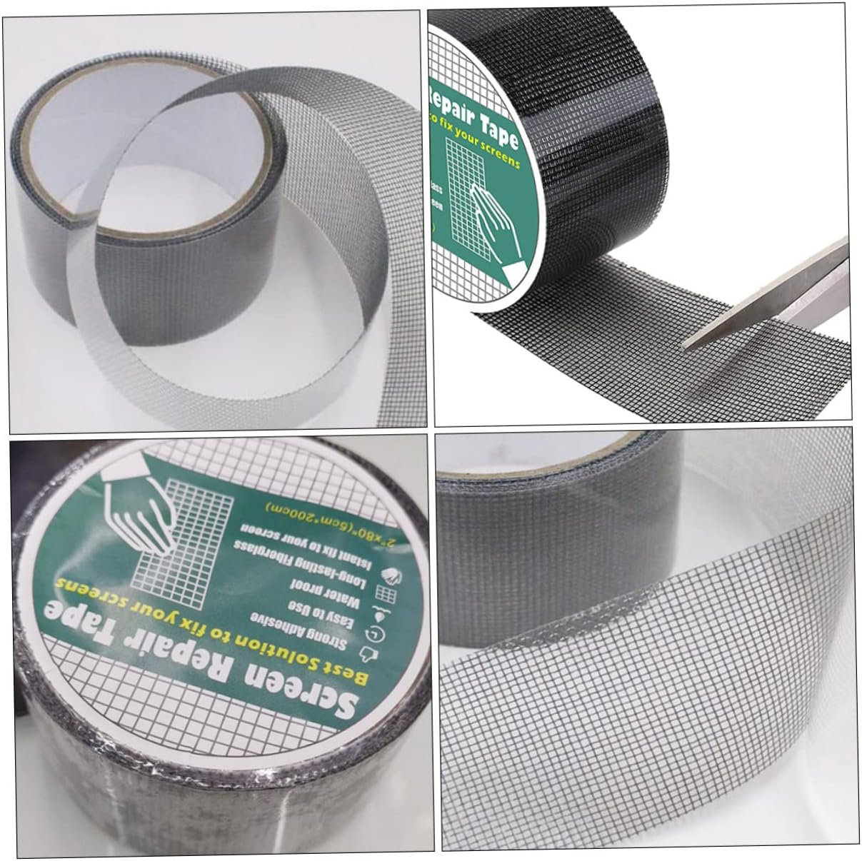 Gadpiparty Black Screen Window Repair Tape Strong Self-Adhesive Glue 5Cm X 2M Mesh Patch for Door and Window Screens for Home Use image number 4