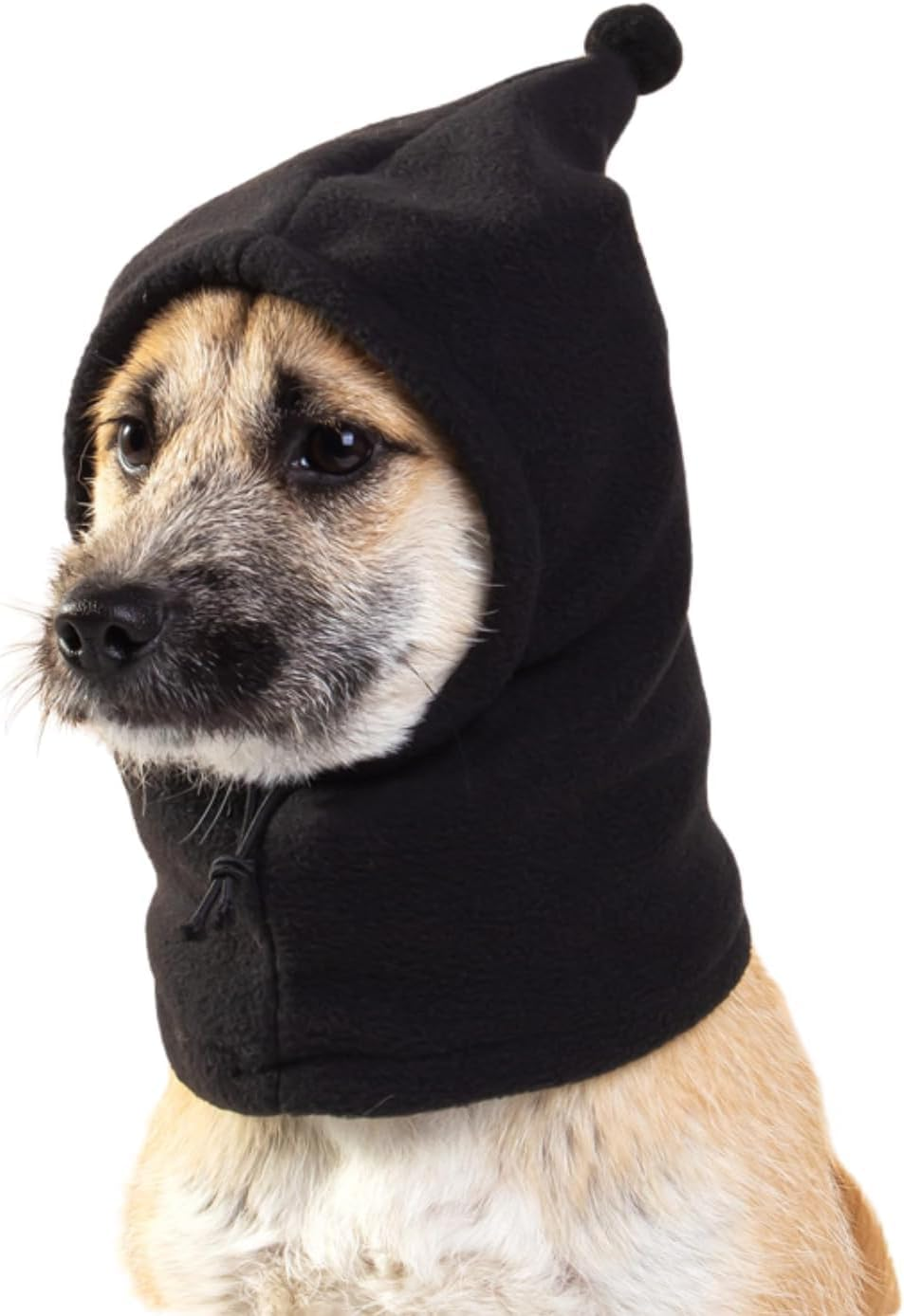 Ear Muffs Noise Protection for Dogs, Plush Pet Hat, Warm Ear Cover, Winter Head Wrap for Small Medium Large Dogs (Black, S) image number 5