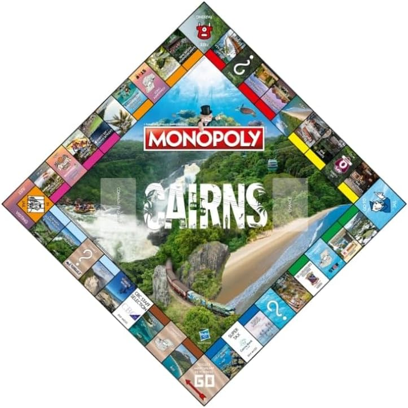 Winning Moves Monopoly Cairns Edition - Popular Board Game Regional Version - Conquer Cairns with Your Family & Friends! - 2-6 Players Aged 8+ image number 2