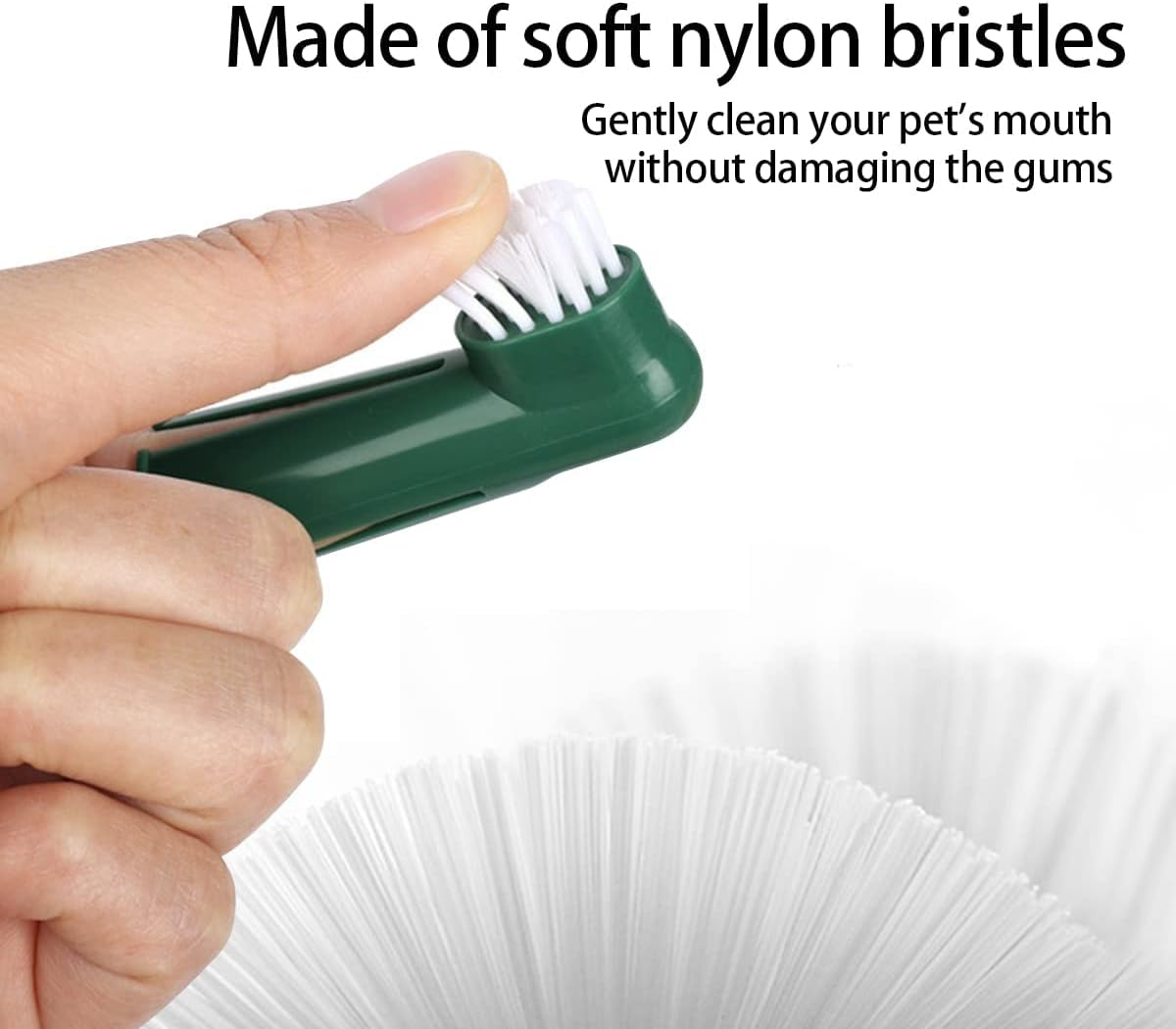 Pet Toothbrush Set Double Head Dog Toothbrush Oral Cleaning Dog Toothbrush Finger Toothbrush Pet Supplies Dog Toothbrush Set 8 Double Head Dog/Cat Toothbrush Cleaning Pet Teeth Convenient Toothbrush image number 2