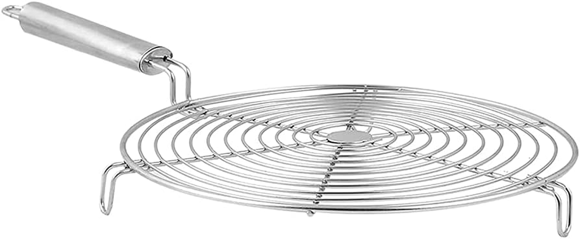 Billion Deals Stainless Steel round Roti Grill, Dia-9 Inches, Multi-Purpose for Roti Jali, Papad, Chapathi, Cooling Rack image number 4