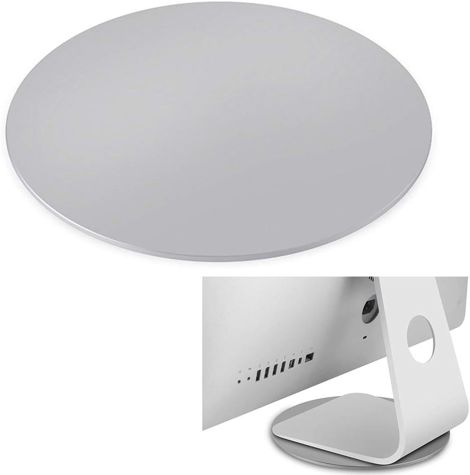 ONGHSD Silver Aluminum Alloy 360&deg; Rotation Monitor Swivel Base, Wide Compatibility, Stable Design, for Imac, Laptop, TV, and More image number 4