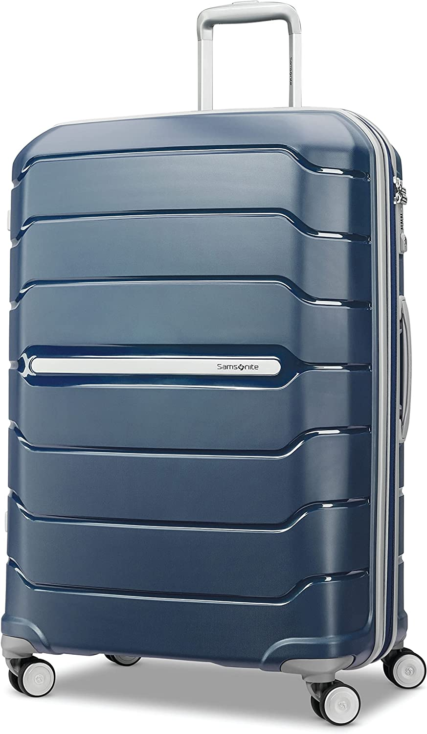 Samsonite Freeform Hardside Expandable with Double Spinner Wheels, Black, 2-Piece Set (Carry-On/Large), Freeform Hardside Expandable with Double Spinner Wheels