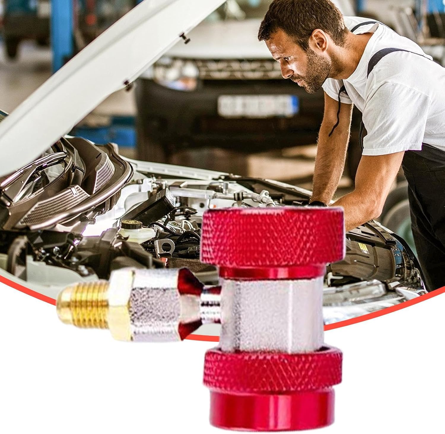 R134A Quick Coupler Adapters | Quick Connectors for Car AC Systems | Leak-Proof High Efficiency Precise Connector for Car Auto RV with Easy Installation and Performance