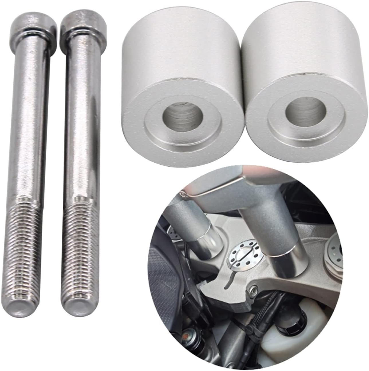 WYJDZSW Easy Installation Aluminum Alloy Handlebar Riser Bars Clamp Compatible with DUCATI MULTISTRADA 1200/S/ 1260 17-19 image number 4