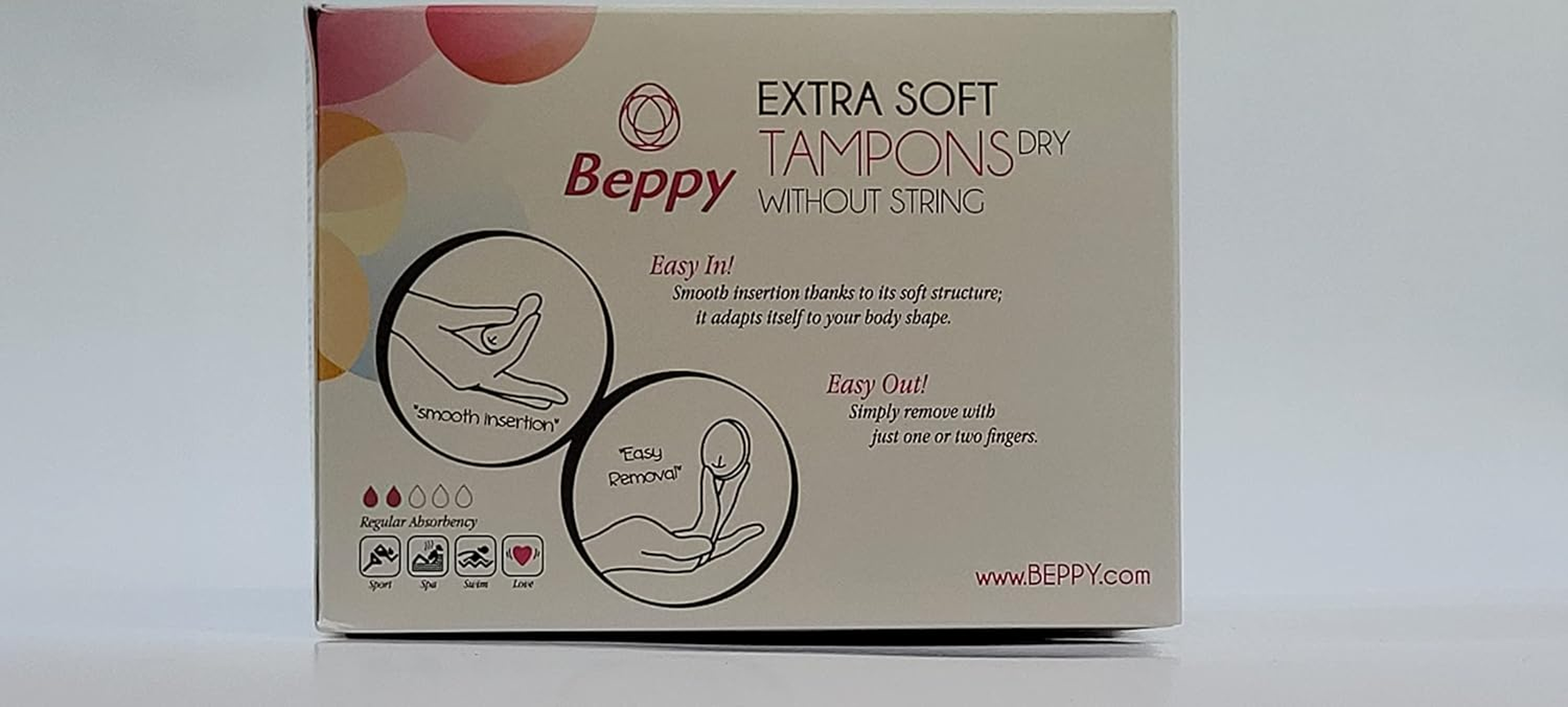 Asha Beppy Soft Comfort Tampons Dry - Pack of 8 image number 5