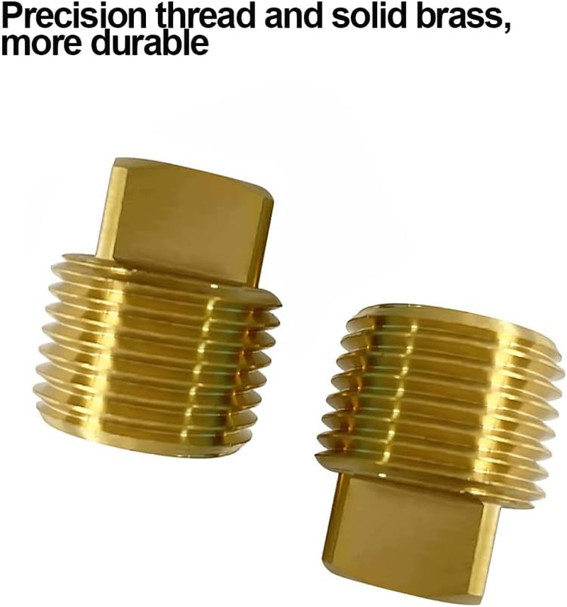 1/2" NPT Solid Brass Drain Plugs Commonly Used in Boat Hulls, 2 Pack Solid Brass Boat Hull Spare Garboard Drain Plug for Bayliner Four Winns Glastron Larson Sea Ray Starcraft and Many Other Models&hellip;