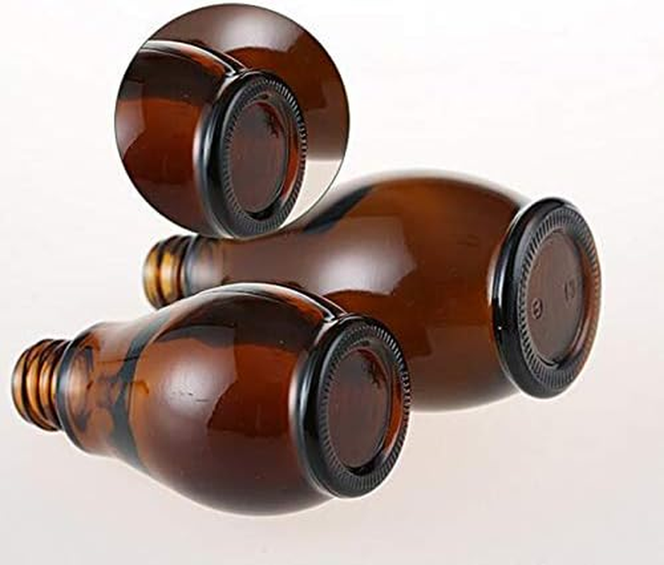 3PCS 50Ml/1.67Oz Empty Refillable Amber Glass Sprayer Bottles Cosmetic Perfume Storage Spray Containers with with Black Atomiser Sprays and Anti-Dust Cap for Essential Oil/Aromatherapy image number 5
