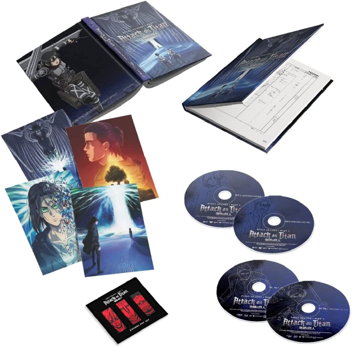 Crunchyroll Attack on Titan Limited Edition Final Season Part 2 Dvd/Blu-Ray Combo