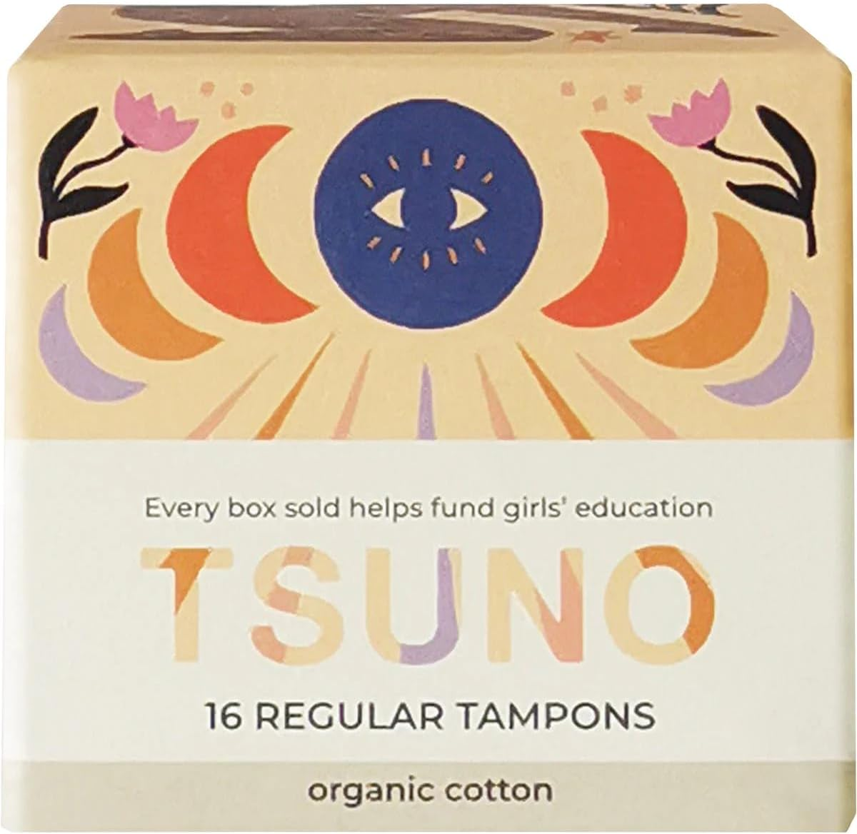 Tsuno Organic Cotton 16 Regular Tampons, 16 Count image number 1