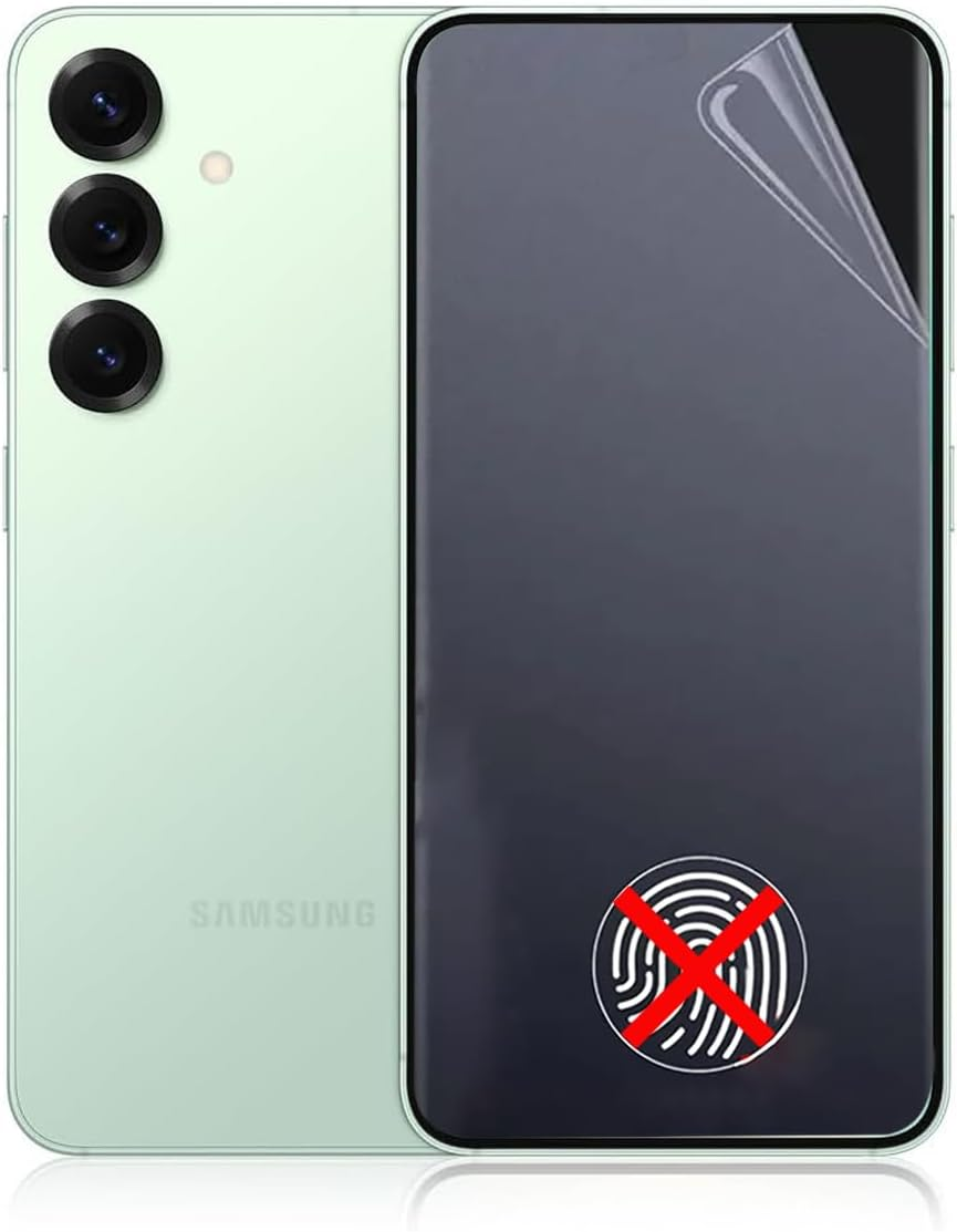 Tmahhbid 2Pcs Matte Hydrogel Film Screen Protector for Samsung Galaxy S25 FE 5G, [Anti-Glare & Anti-Fingerprint] Flexible TPU Protective Film [Not Glass] image number 4