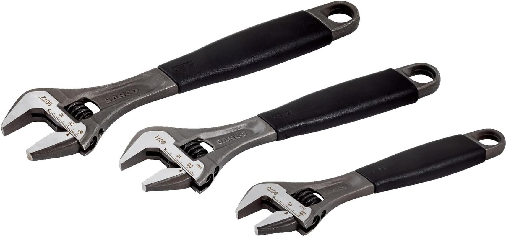 Bacho Alloy Steel Metric Adjustable Wrench Set (Pack of 3) image number 1