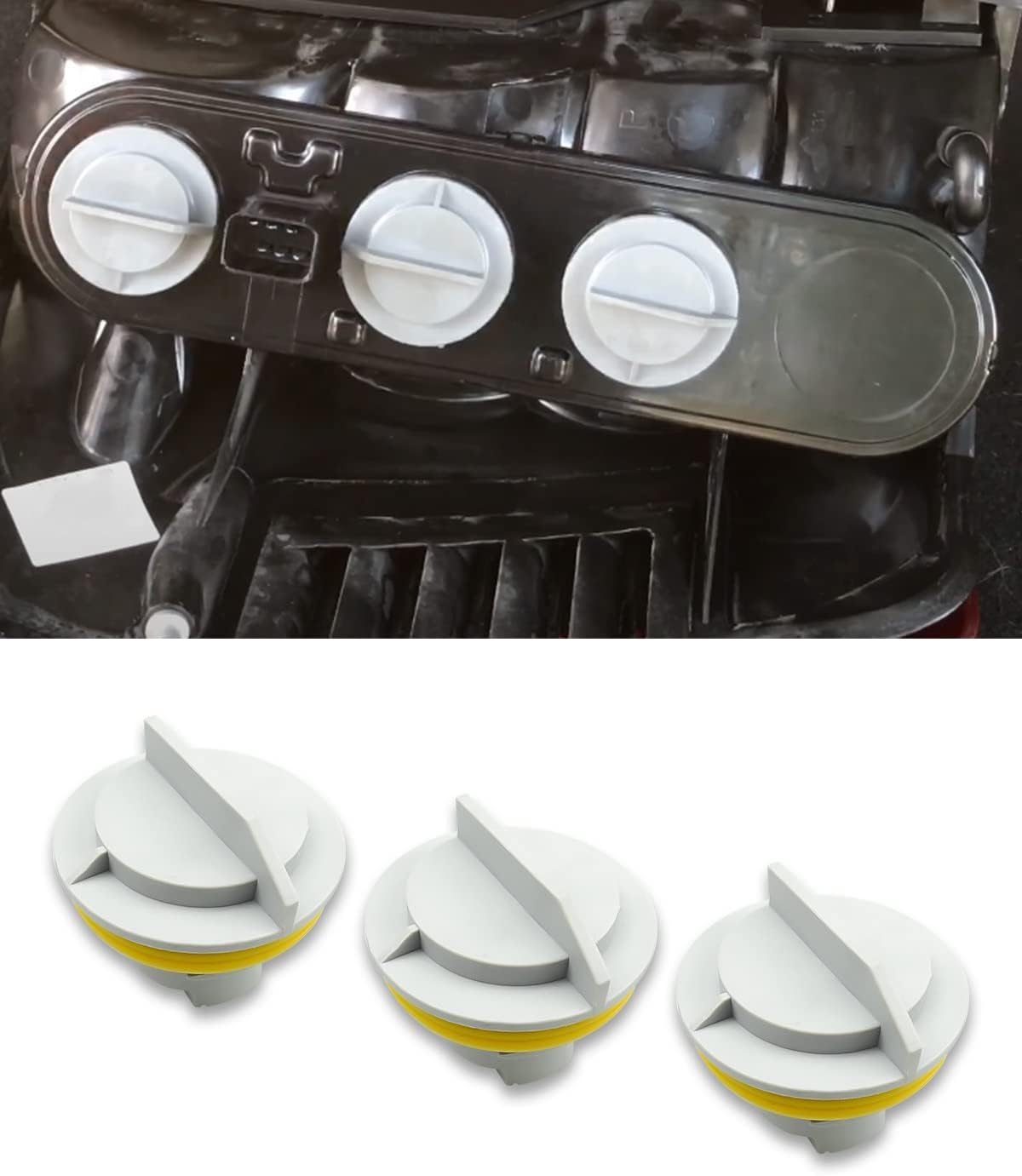 GUZIKO Tail Light Socket Fit for Dodge Grand Caravan Jeep Grand Cherokee Chrysler Town & Country Plymouth Grand Voyager Replace 4676589 923-034, 3 Pack Rear Tail Light Bulb Socket image number 2