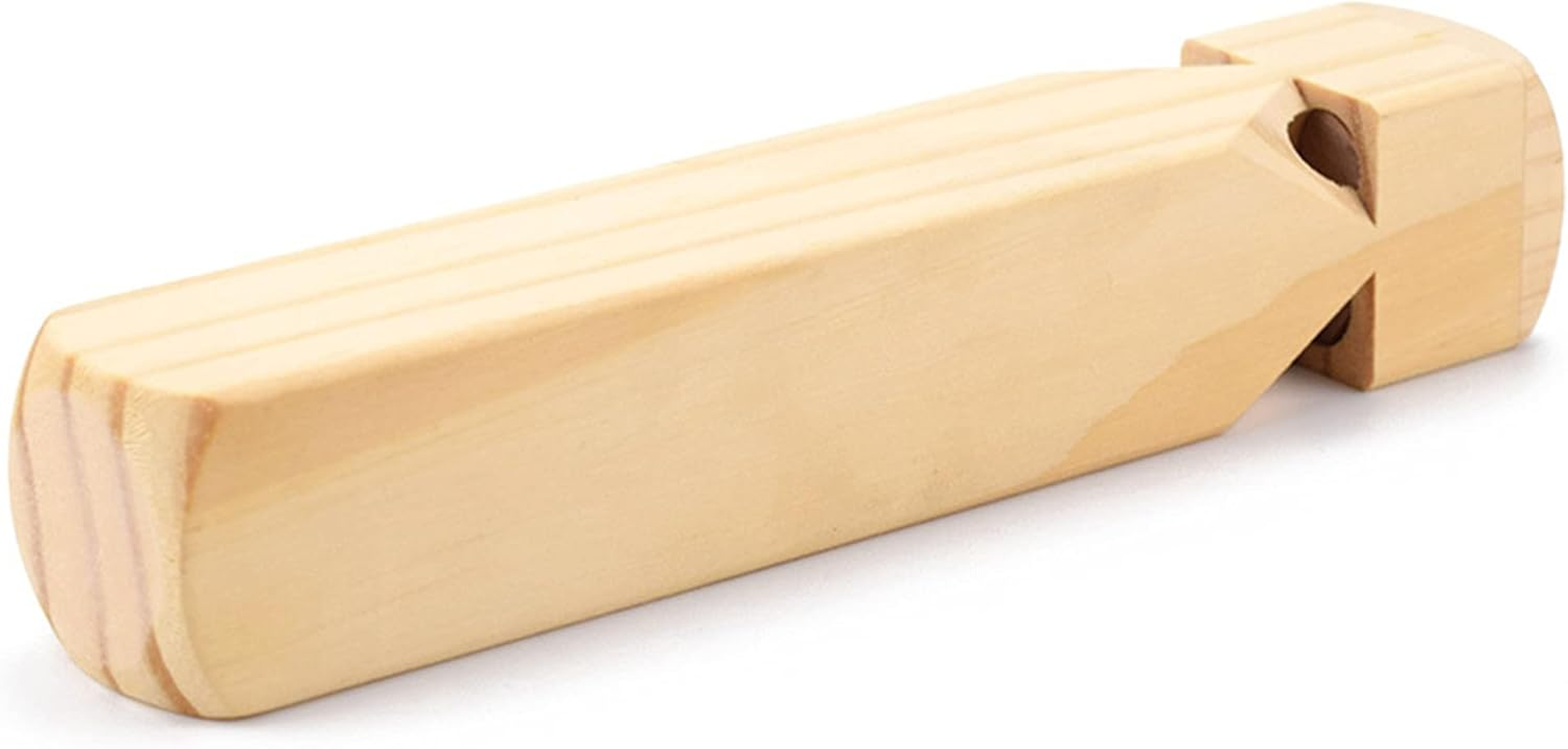 MYUBWTF Solid Wood Train Whistle 4 Tones, Noisemaker Toys and Conductor Whistle for Birthday Party Carnival Prize Game Cheering Prop or Educational