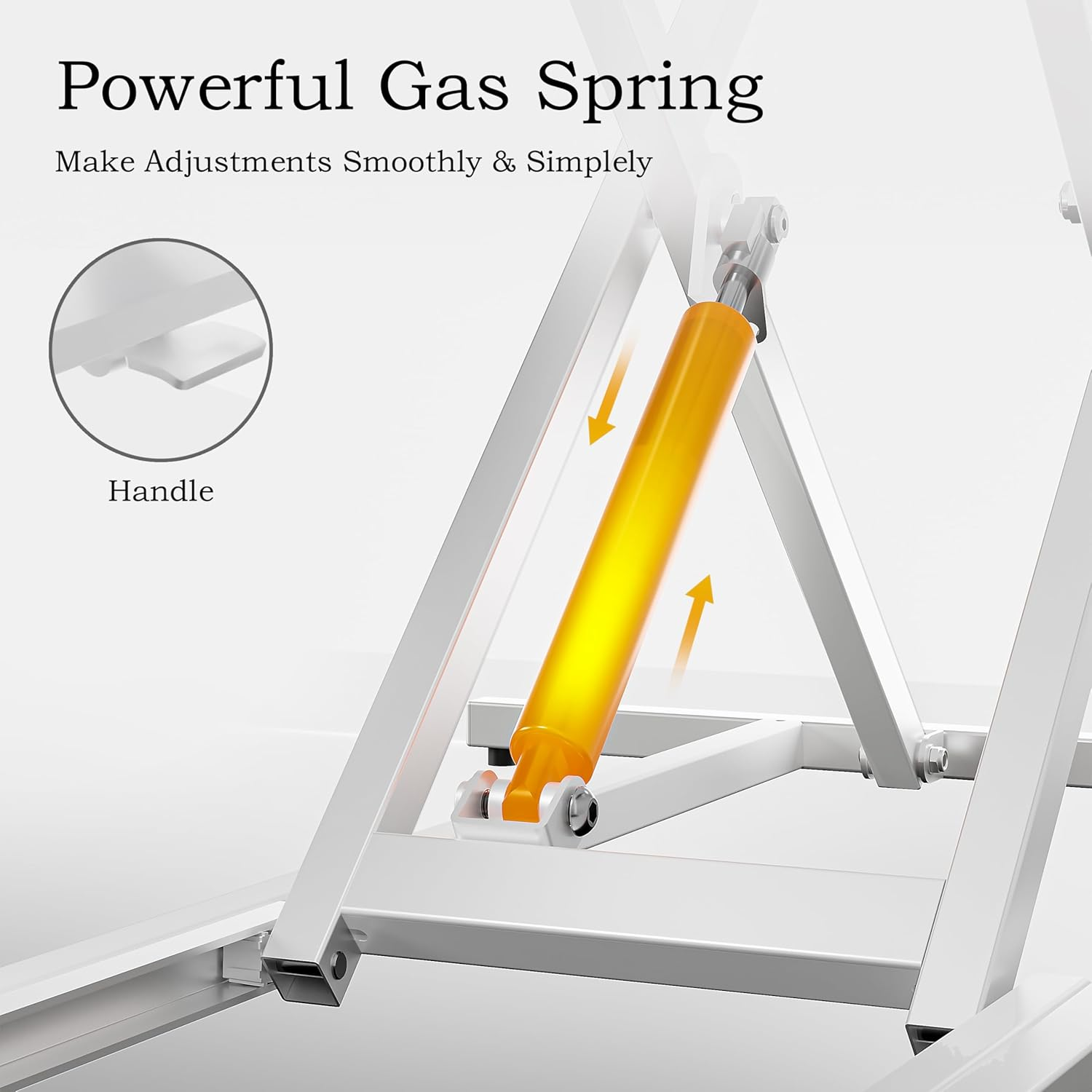 ERGOMAKER 101Cm Standing Desk Converter, Height Adjustable Sit to Stand Riser, Dual Monitor and Laptop Workstation with Wide Keyboard Tray, White image number 1