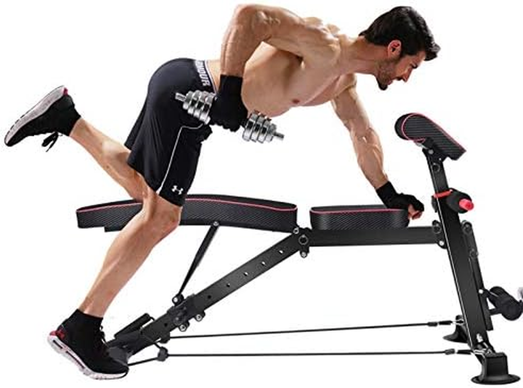 Home Gym Fitness Dumbbell Sit-Up Sit up Bench Exercise Leg Curl Extension image number 5