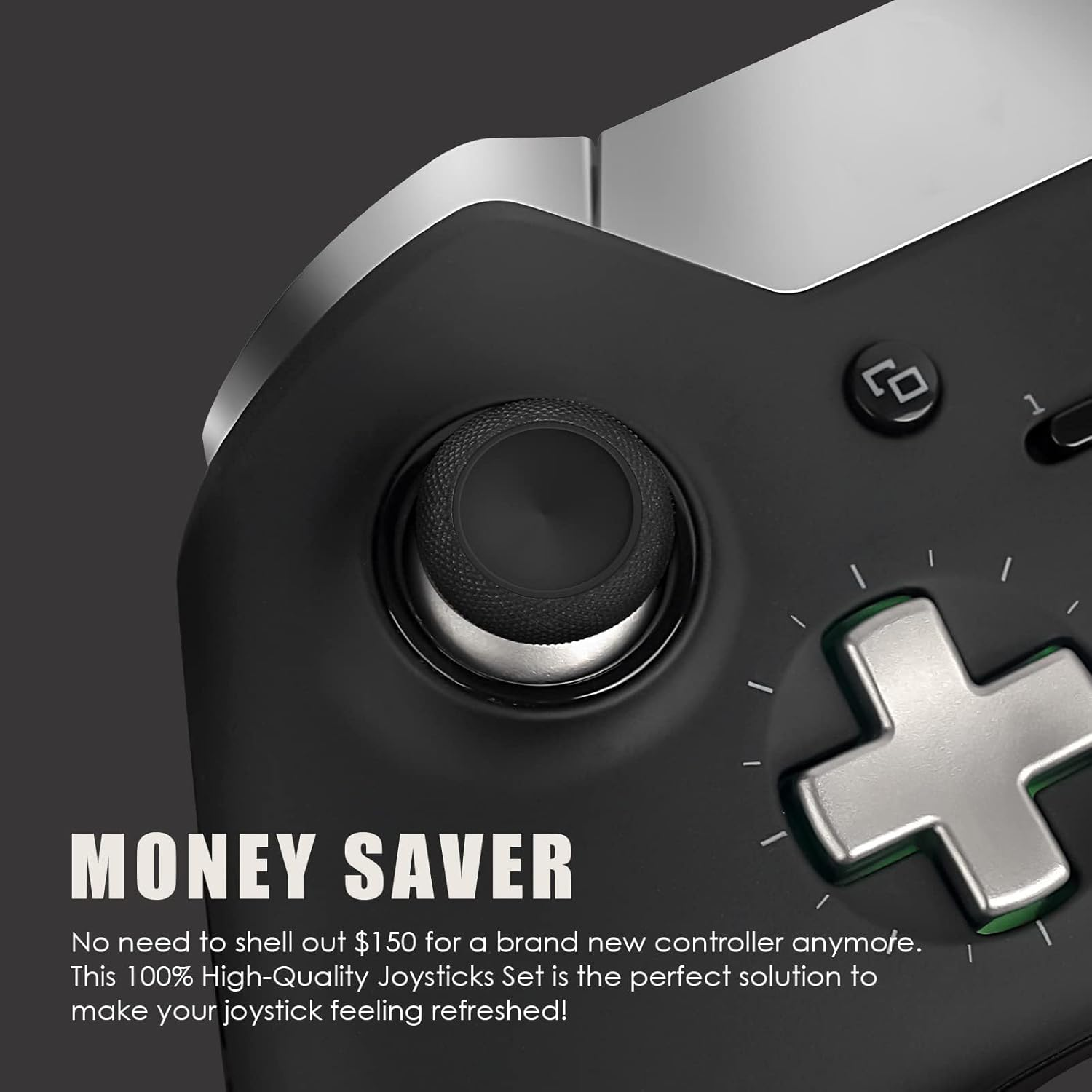 TOMSIN Replacement Thumbsticks for Xbox Elite 1 Controller,6 in 1 Swap Magnetic Joysticks for Xbox One Elite Controller Series 1(Only Fit for Model 1698,NOT for Elite 2 Controller) image number 3