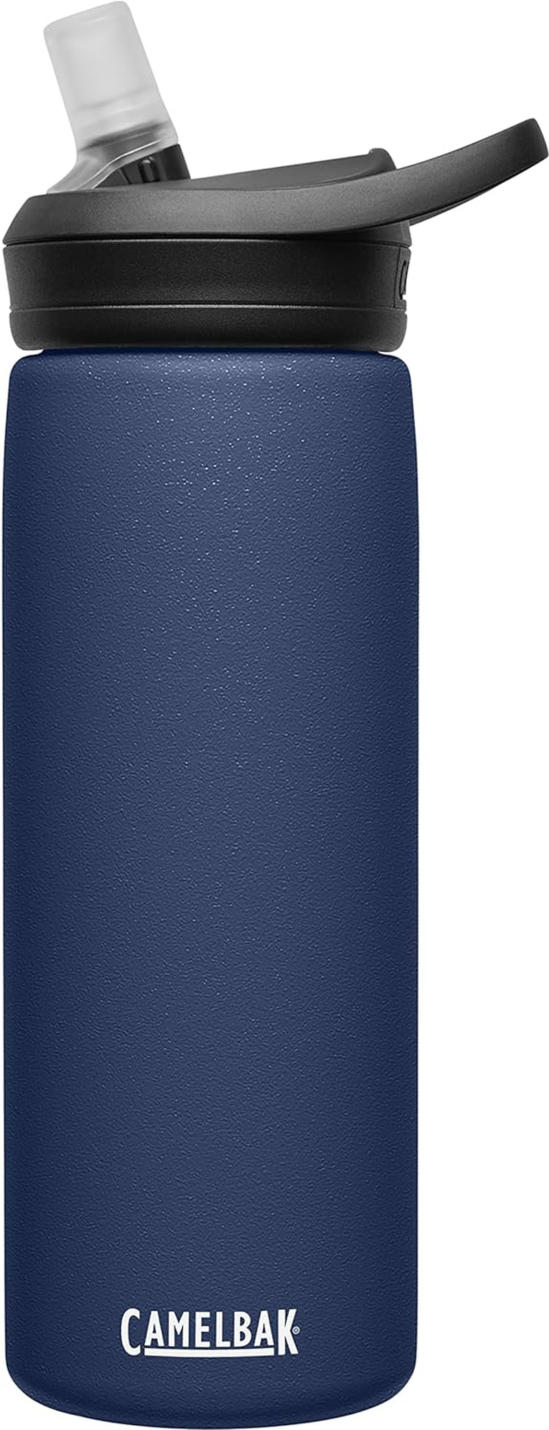 Camelback Eddie plus SST Vacuum Insulated Straw Stainless Steel Bottle, 33.8 Fl Oz (1000 Ml), Black