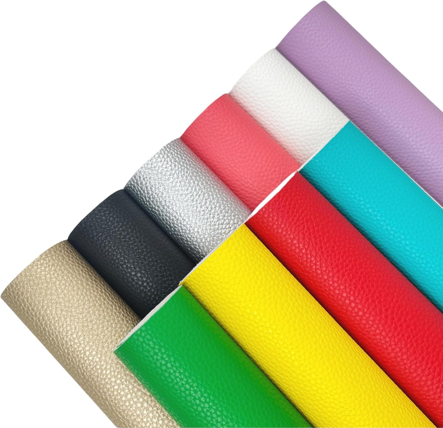 AUXIN 10 Pcs A4 Size (21Cm X 30Cm) Faux Leather Sheets for Bows Earrings Purses Making, PU Synthetic Fabric Bundles for DIY Jewelry Crafts (B) image number 2