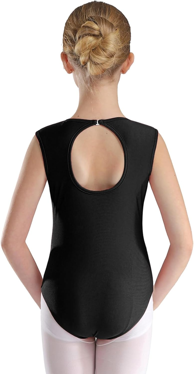 Miutii Gymnastics Leotards for Girls Rhinestones Unitards Biketards Shorts Set Biketards Tumbling Outfit image number 2