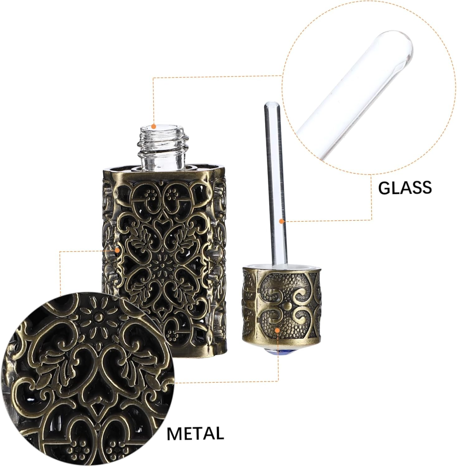 2Pcs Small Spray Bottle for Essential Oil Perfume Spray Bottle Essential Oil Dispenser image number 1