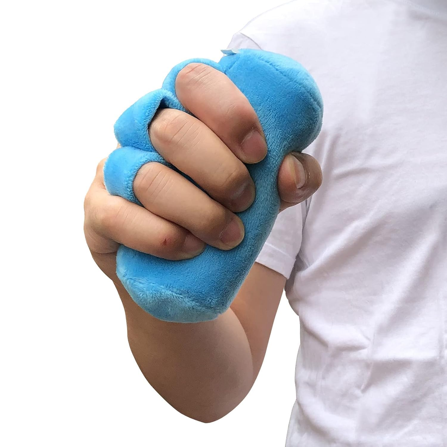 Palm Grip Finger Contracture Cushion with Finger Separator for Contractures, Palm Cone Hand Therapy to Prevent Skin Breakdown image number 1