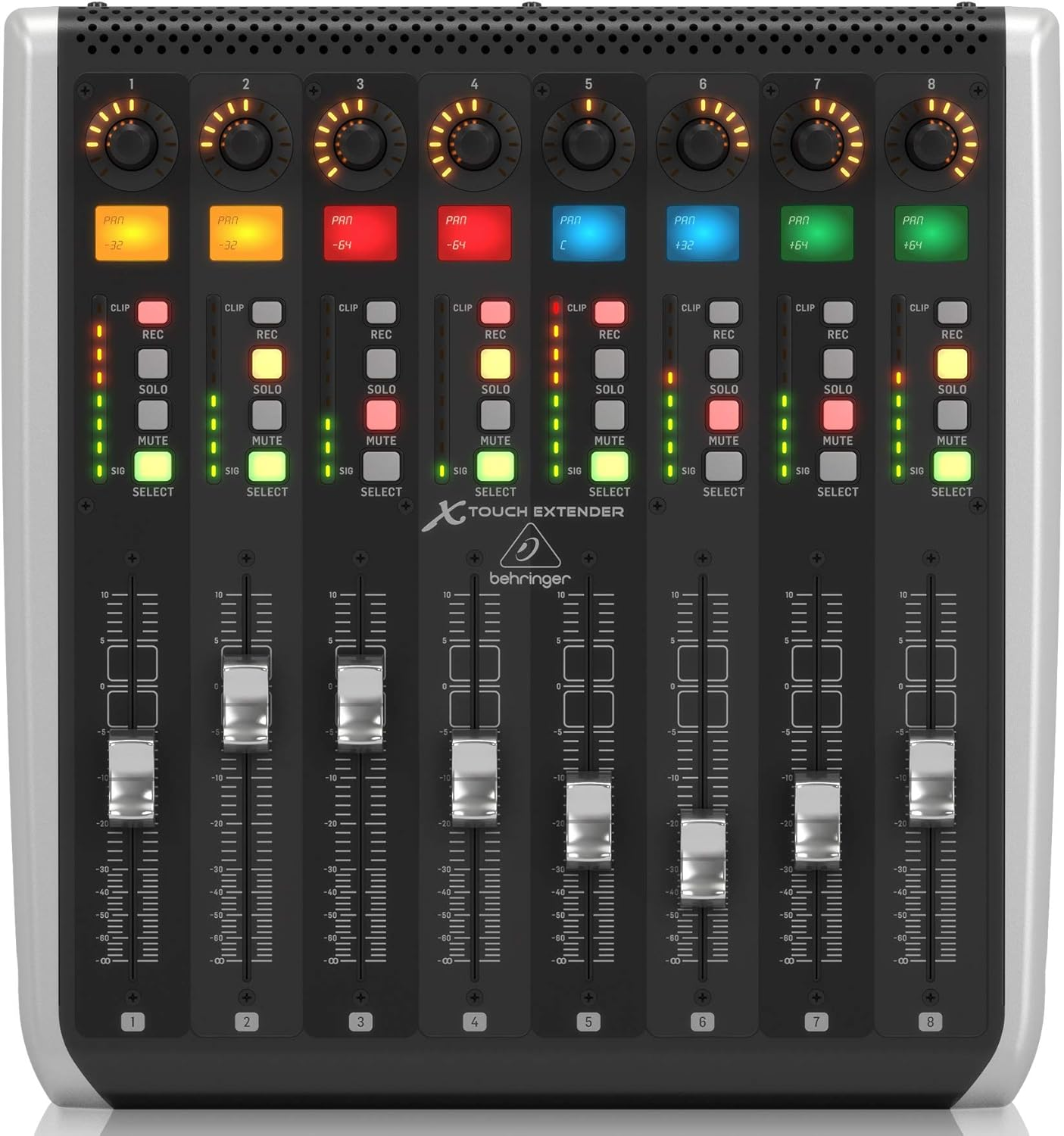 Behringer X-Touch Extender Behringer X-Touch Extender with 8 Touch-Sensitive Motor Faders, Black image number 1