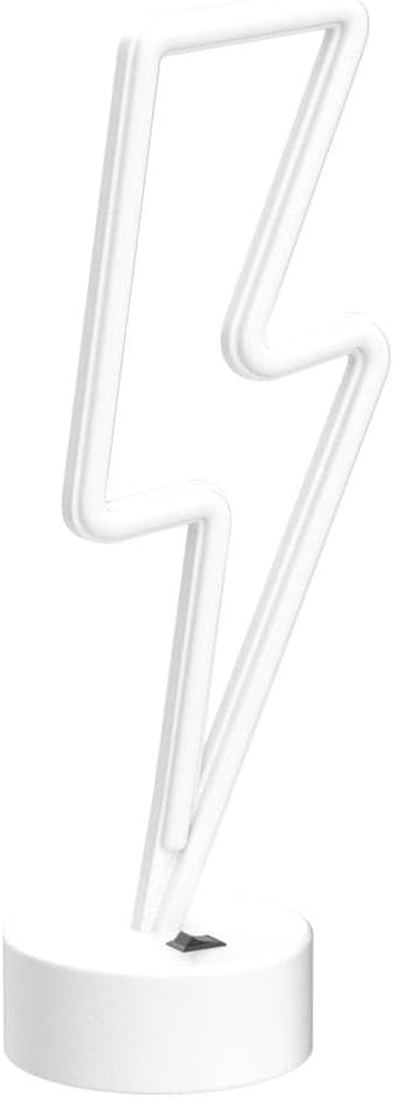 VIFULIN Pink Lightning Bolt Neon Signs Light, Pink Neon Sign Aesthetic Room Decor for Bedroom Aesthetic Battery/Usb Operated Lightning Bolt Light, Gift Idea Kawaii Room Decor LED Light with Base