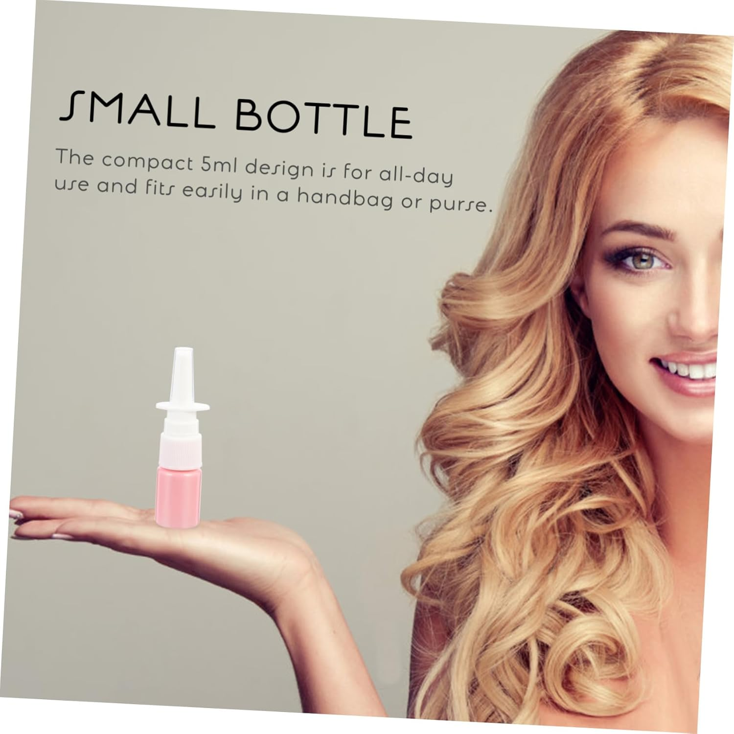 FRCOLOR 50Pcs 5Ml PET Nasal Spray Bottle Set Small Empty Refillable Travel Bottles for Saline Water Essential Oils Skin Lotion image number 6