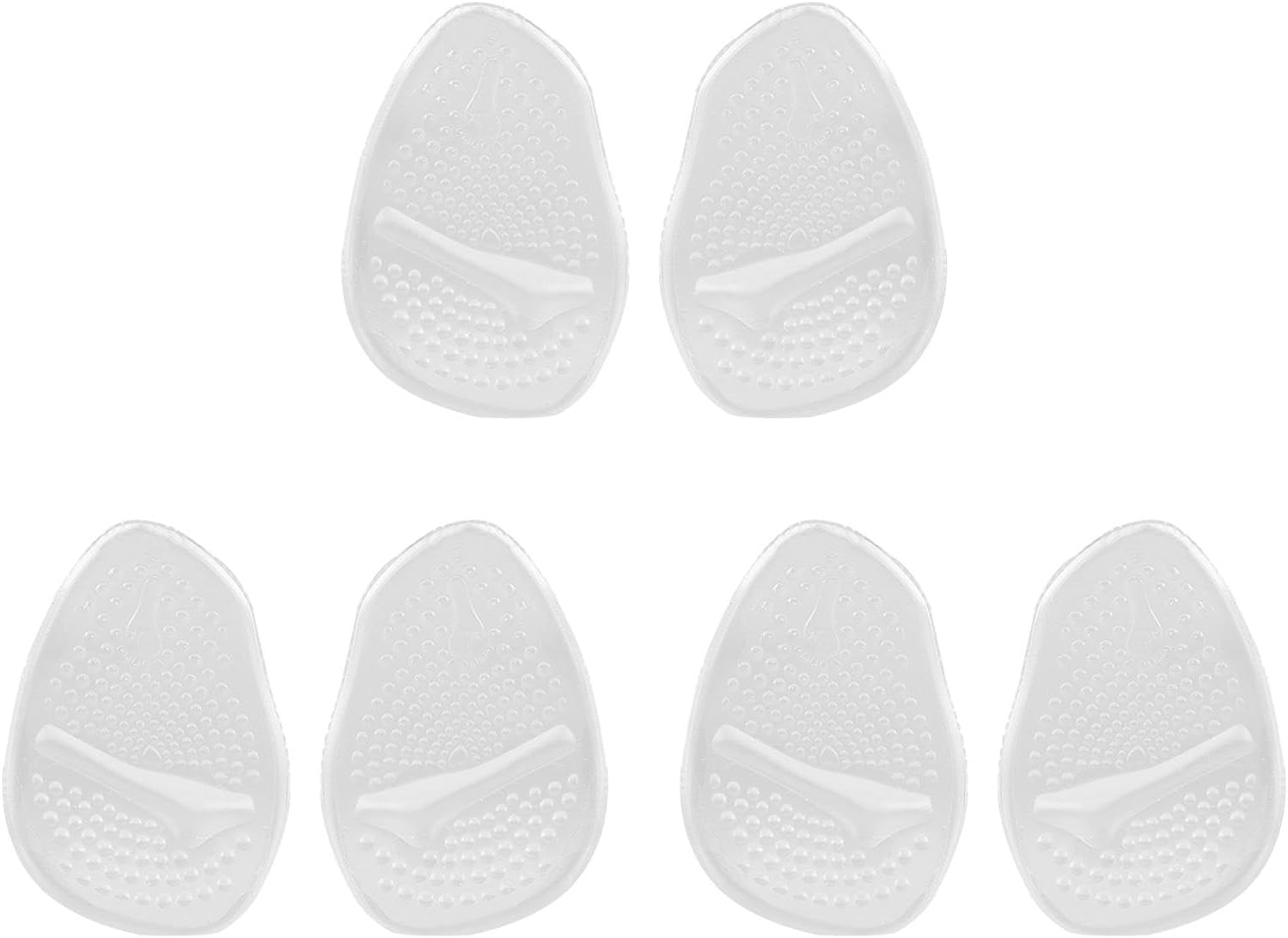 3 Pairs Soft Gel High Heel Cushion, Heel Grips Liner Cushions, Loose Shoes Pads and Metatarsal Pads image number 5