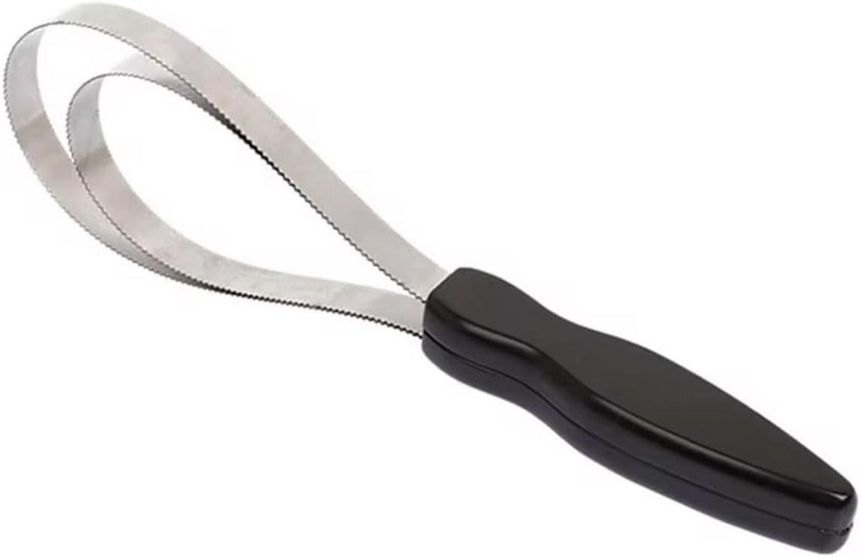Heavy-Duty Serrated Horse Sweat Scraper | Double-Sided Grooming Tool for Horses and Large Animals | Equestrian Supplies for Mud and Hair Removal image number 1