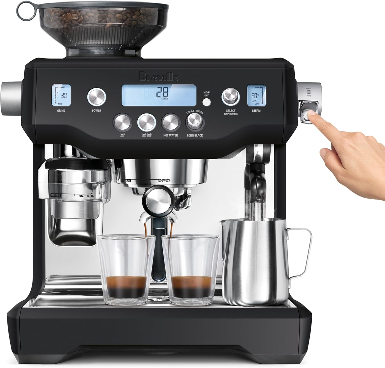 Breville the Oracle Espresso Machine BES980BTR, Black Truffle image number 6