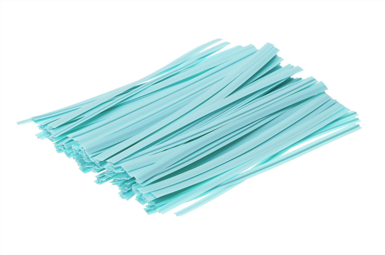 ONLYKXY 80Pcs Plastic Twist Ties Plant Ties Reusable Bread Twist Ties Cake Pop Ties Cable Ties Candy Ties for Bags 4 Inch (Green)