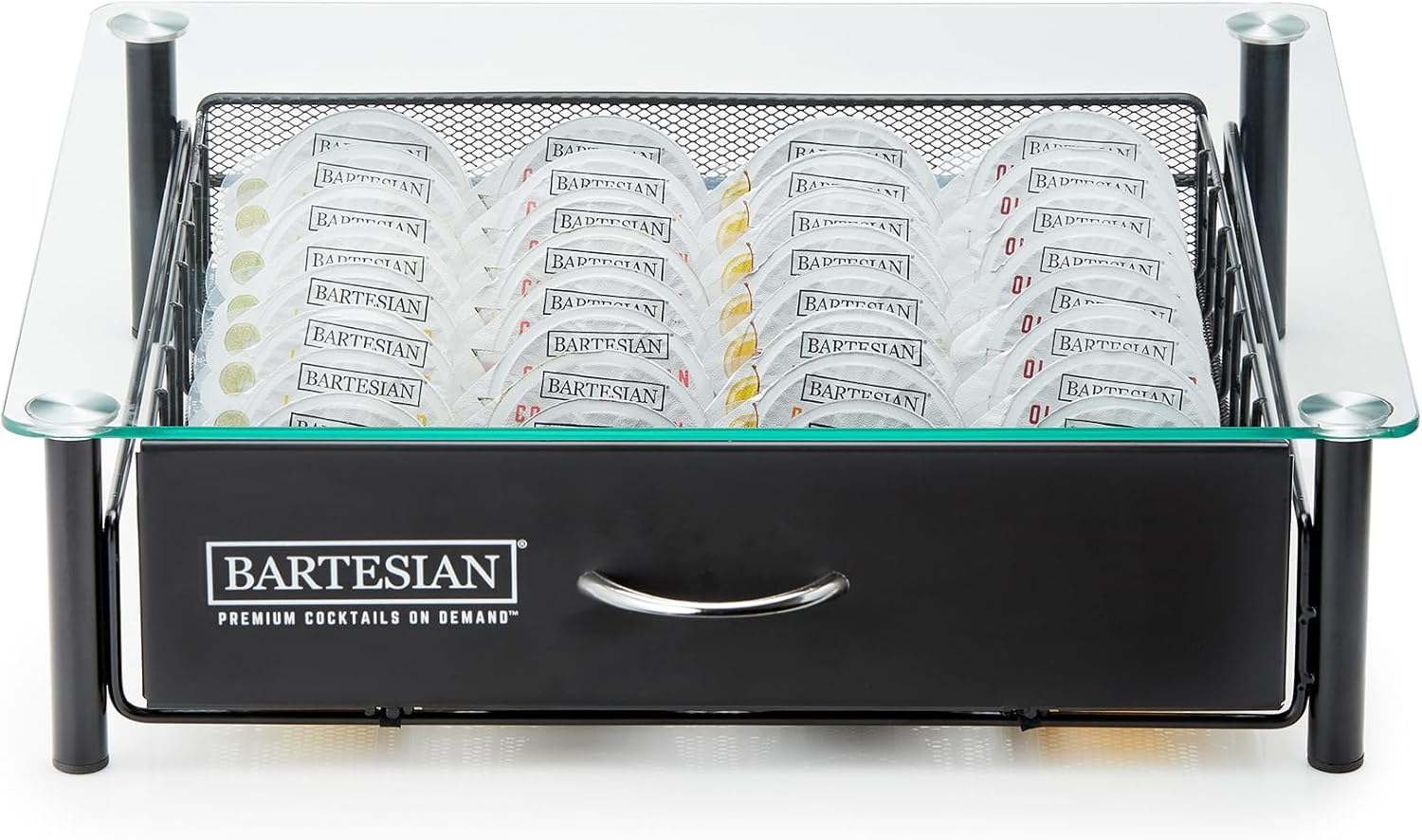 Bartesian Cocktail Capsule Storage Drawer Organizer - Stylish Mixology Cocktails Drink Mixer Holder Dispenser - Home Bar Accessories for Cocktail Maker Machine - Holds up to 36 Capsules image number 4