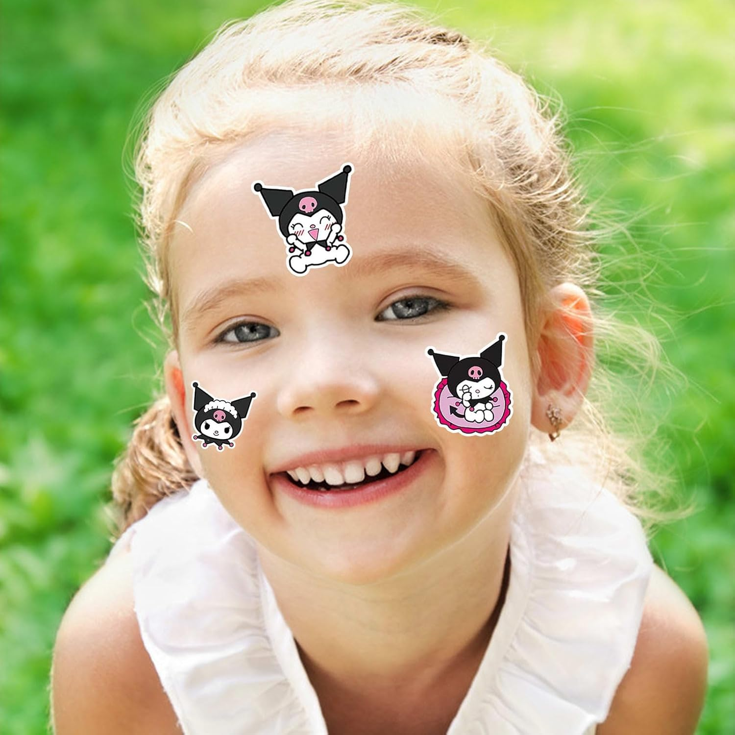 Cute Kuromi School Supplies Set - Gel Pens, Journal Notebook, 50 Stickers, Pencil Cse, Kawaii Stationery Set, Back to School Gift, Purple Kuromi