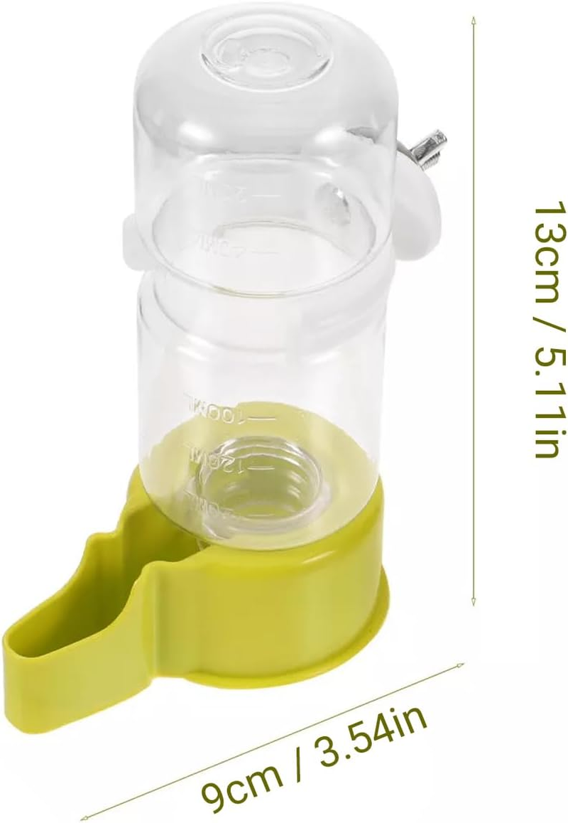 Automatic Bird Water Feeder for Parrots, Pigeons, and Small Birds, 140Ml Capacity, Transparent Bottle with Secure Cage Mount, Durable Pet Bird Supplies, Ideal for Birdcage Accessories - Blue image number 2