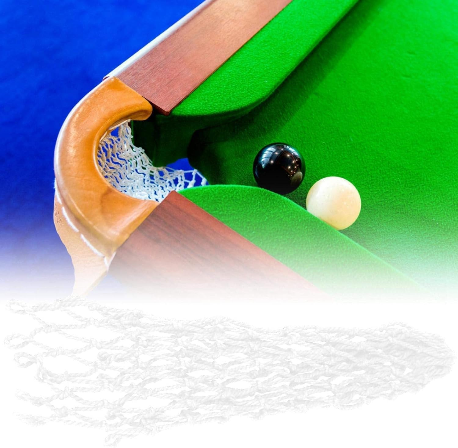 Billiards Table Pocket, 6Pcs/Set Billiards Mesh Pockets, Premium Nylon Durable Billiards Table Net, Tough and Tensile Ideal Accessories for Replacing Pool Table Pockets, Billiards Enthusiasts image number 6