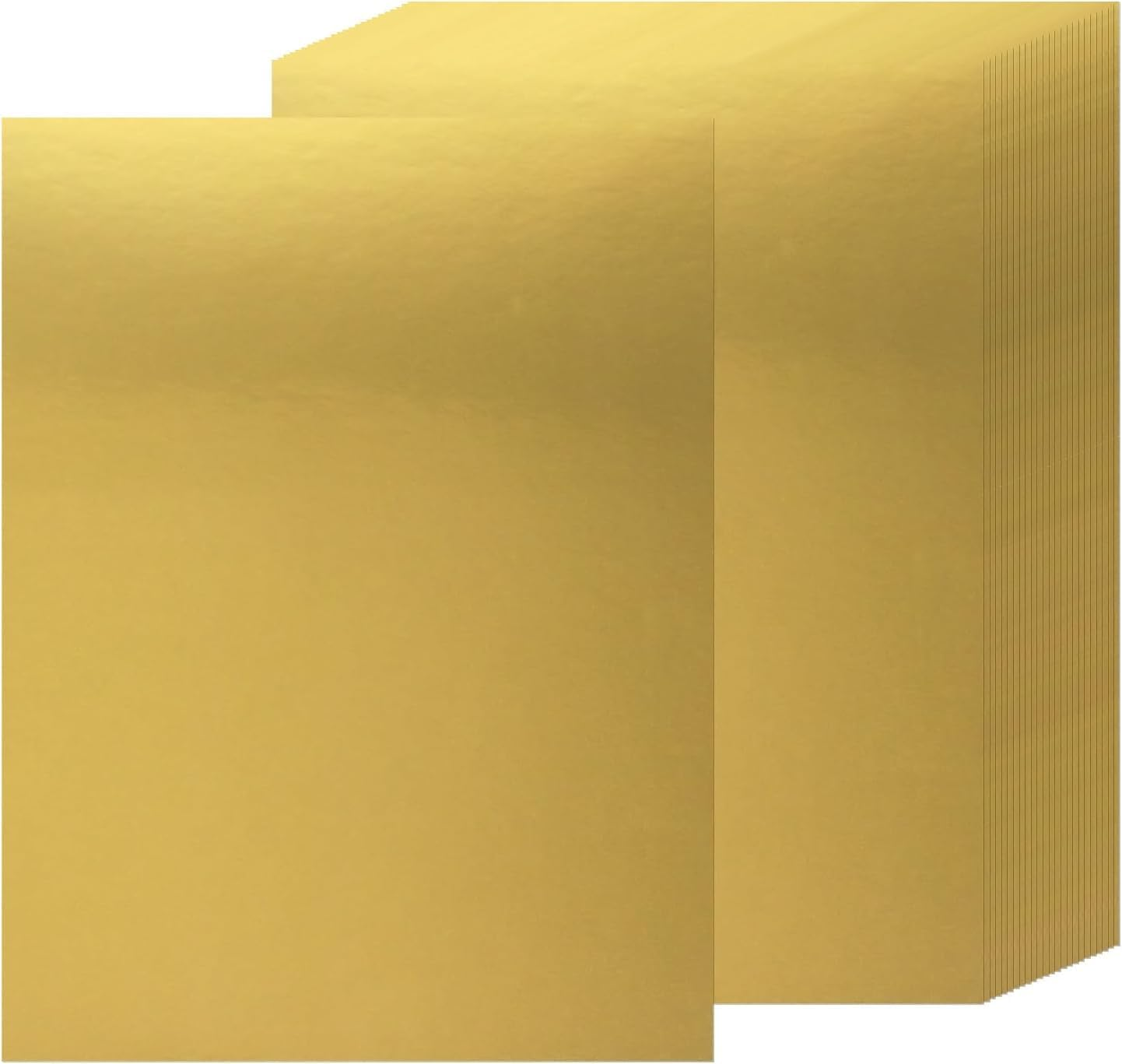 Reflective Gold Foil Paper Metallic Cardstock Shimmer, 30 Sheets A4 250GSM Shimmering Sheet for Cardmaking Scrapbook Poster Cardboard Party Decor DIY Craft image number 5