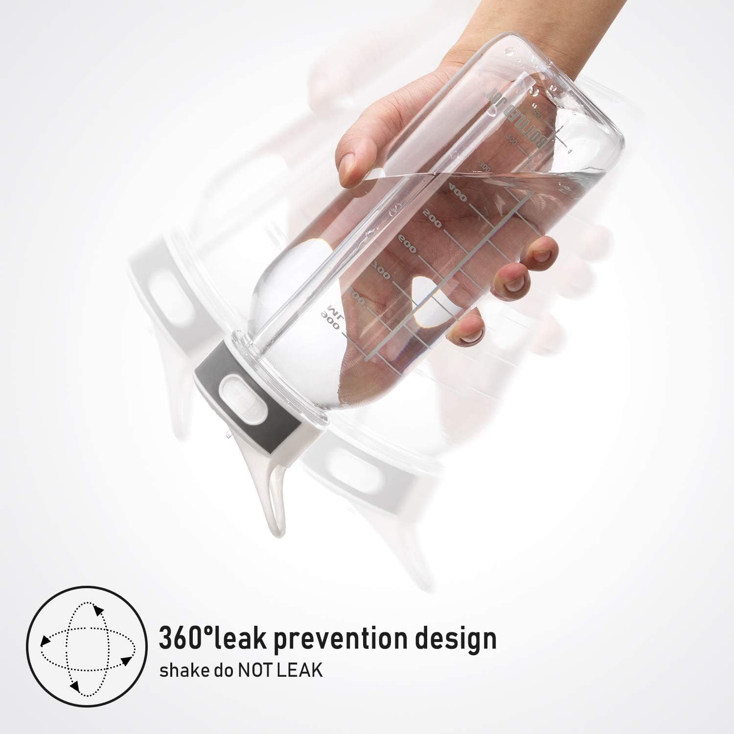 VENNERLI Water Bottle Bpa-Free 32Oz Water Bottles with Straw Lid Leakproof Tritan Water Jugs Drinking for Home Fitness Outdoor Hiking Workouts (1L Clear) image number 5